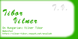 tibor vilner business card